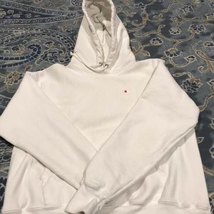 White Champion hoodie